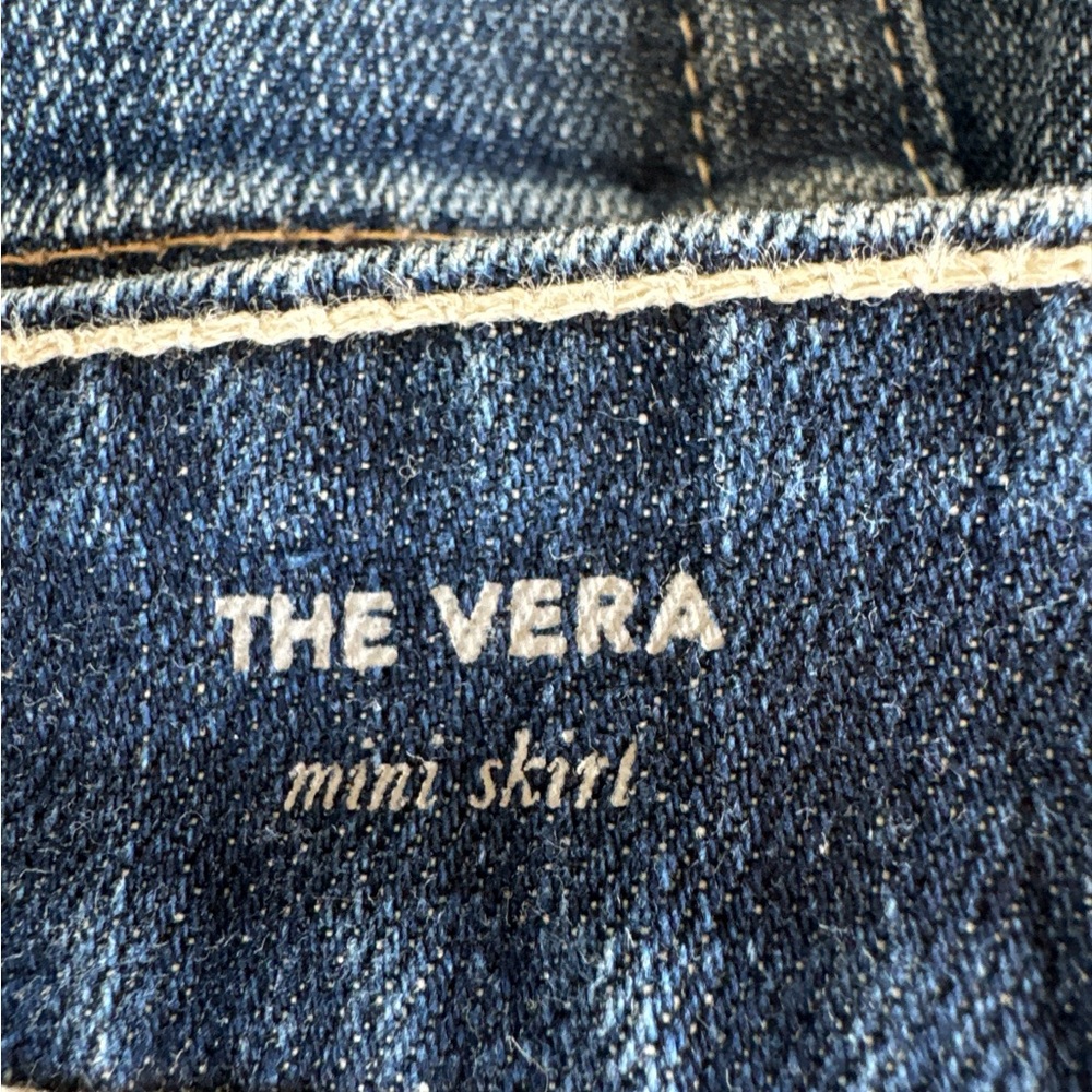 AG-ED DENIM ADRIANO GOLDSCHMIED The Vera Denim Mini Skirt, Size 28. - Picture 8 of 13